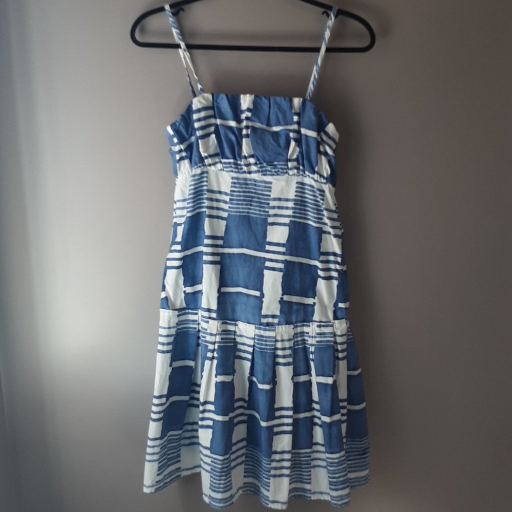 🌞 Joe Fresh Blue White Flowy Cotton Sundress | Size 4